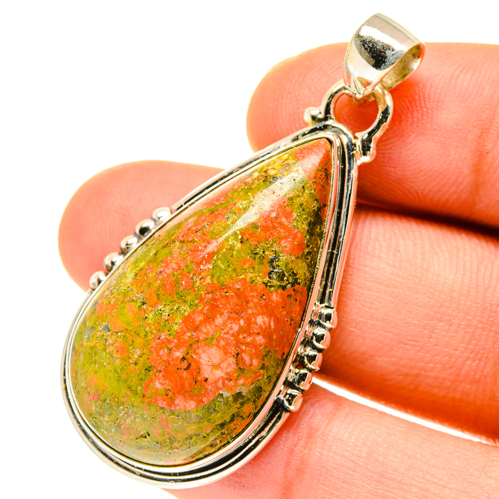 Unakite Pendants handcrafted by Anasilvercos - PD3376