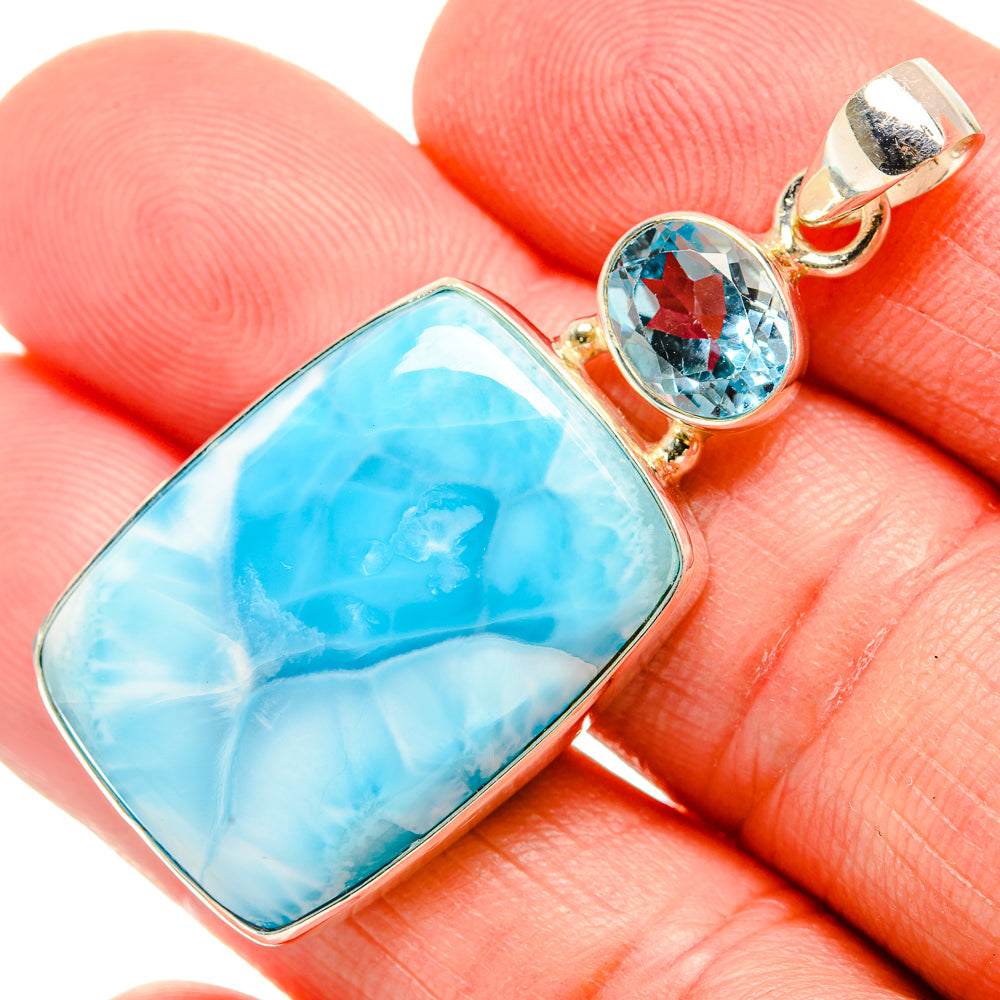 Larimar Pendants handcrafted by Anasilvercos - PD33776