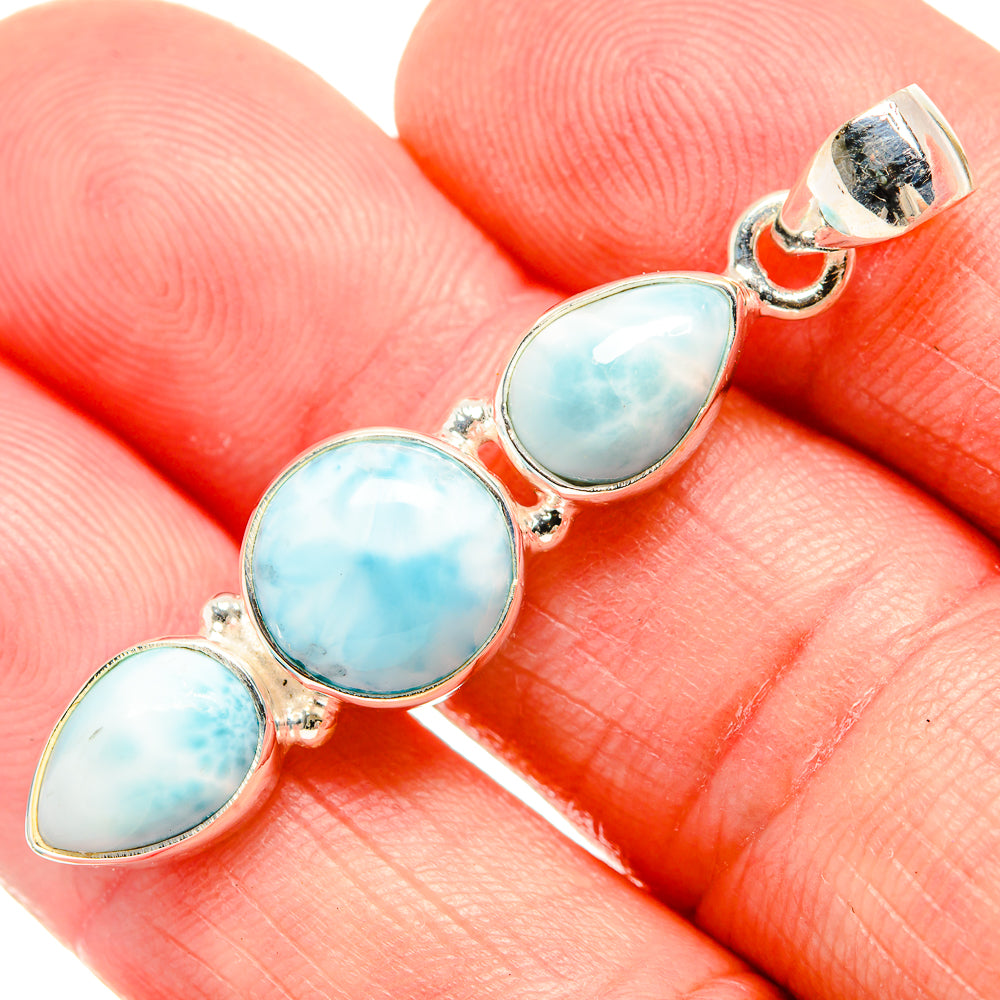 Larimar Pendants handcrafted by Anasilvercos - PD33777