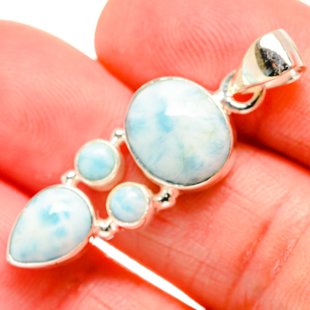 Larimar Pendants handcrafted by Anasilvercos - PD33779