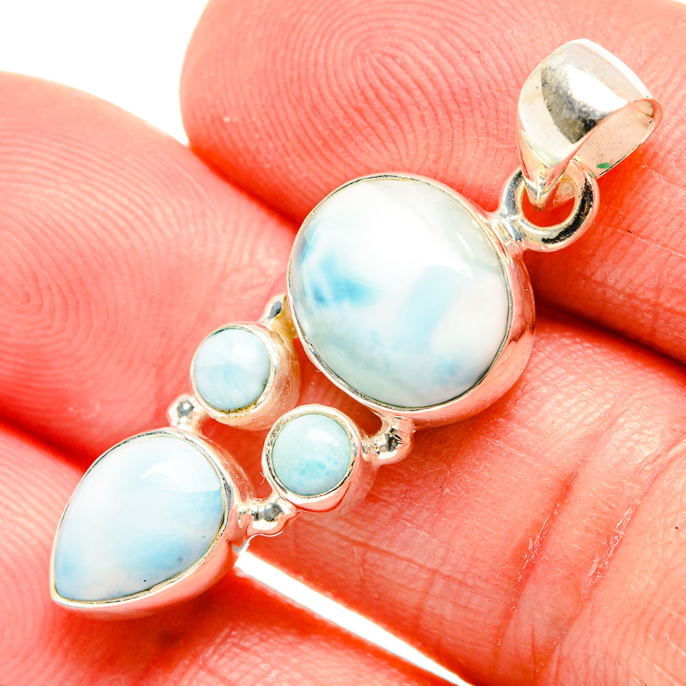 Larimar Pendants handcrafted by Anasilvercos - PD33780