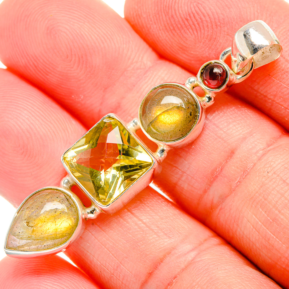 Citrine Pendants handcrafted by Anasilvercos - PD33804