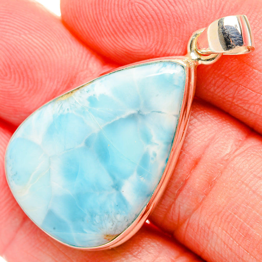 Larimar Pendants handcrafted by Anasilvercos - PD33821