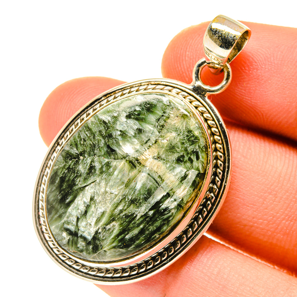 Seraphinite Pendants handcrafted by Anasilvercos - PD3383