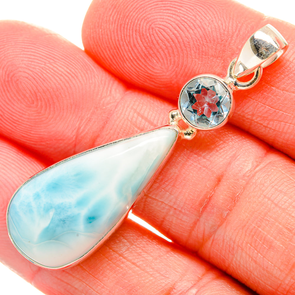 Larimar Pendants handcrafted by Anasilvercos - PD33833
