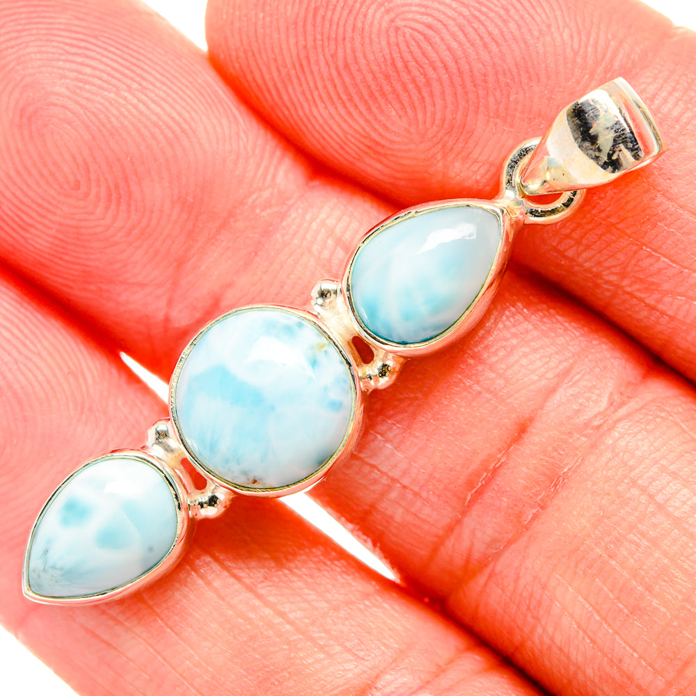 Larimar Pendants handcrafted by Anasilvercos - PD33838