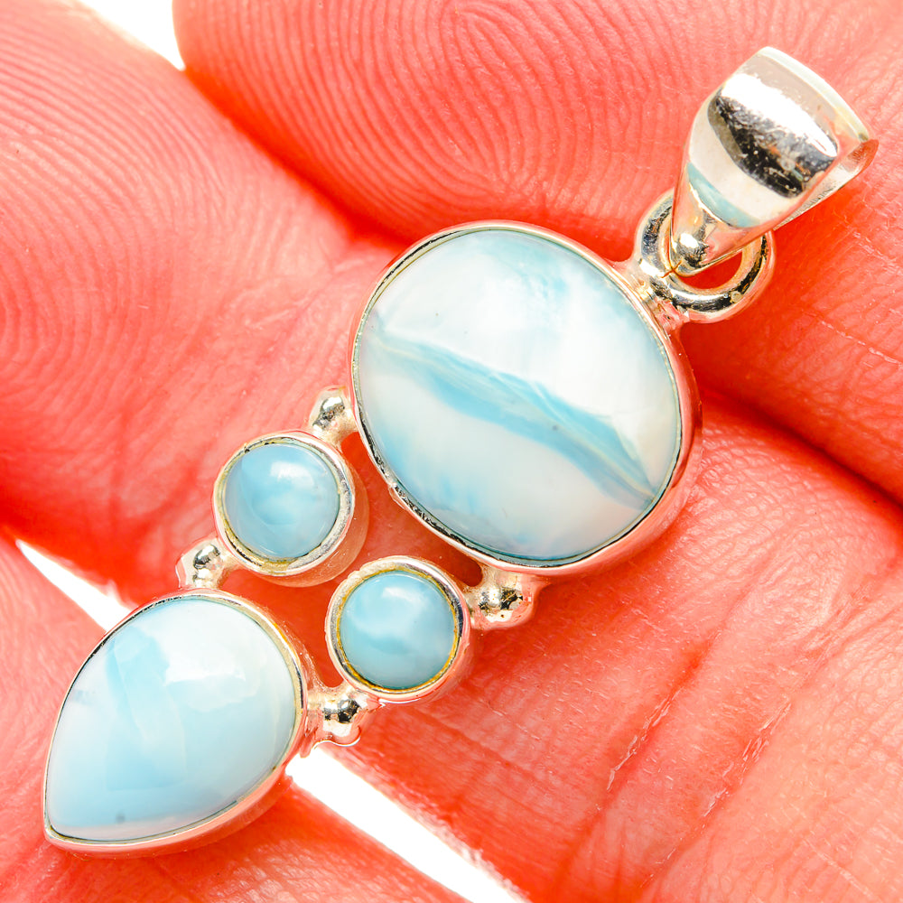 Larimar Pendants handcrafted by Anasilvercos - PD33839