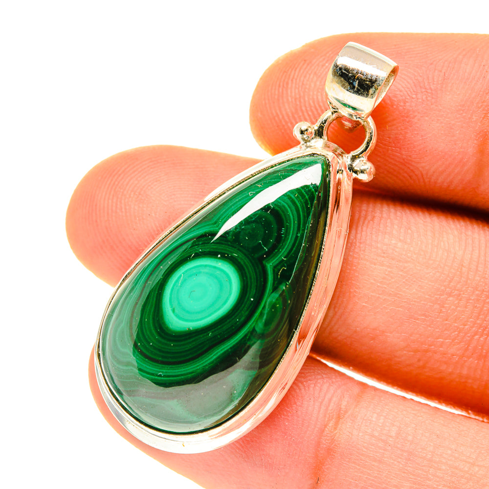 Malachite Pendants handcrafted by Anasilvercos - PD3384