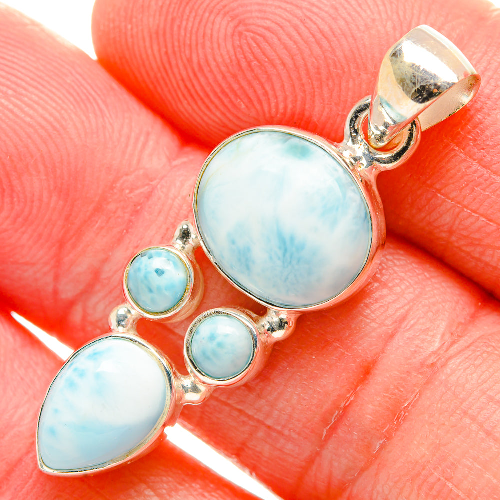 Larimar Pendants handcrafted by Anasilvercos - PD33846