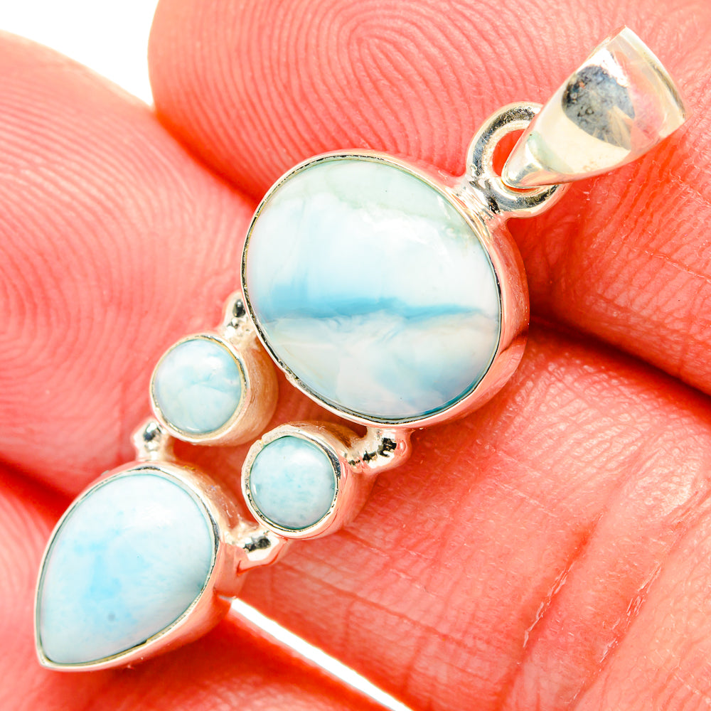 Larimar Pendants handcrafted by Anasilvercos - PD33847