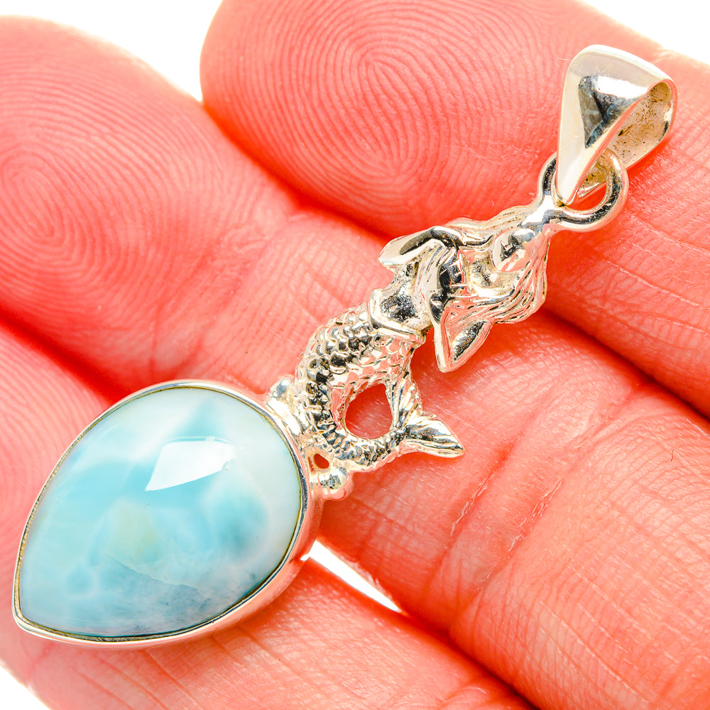 Larimar Pendants handcrafted by Anasilvercos - PD33849