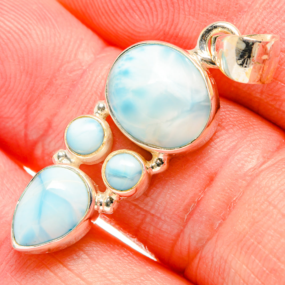 Larimar Pendants handcrafted by Anasilvercos - PD33850