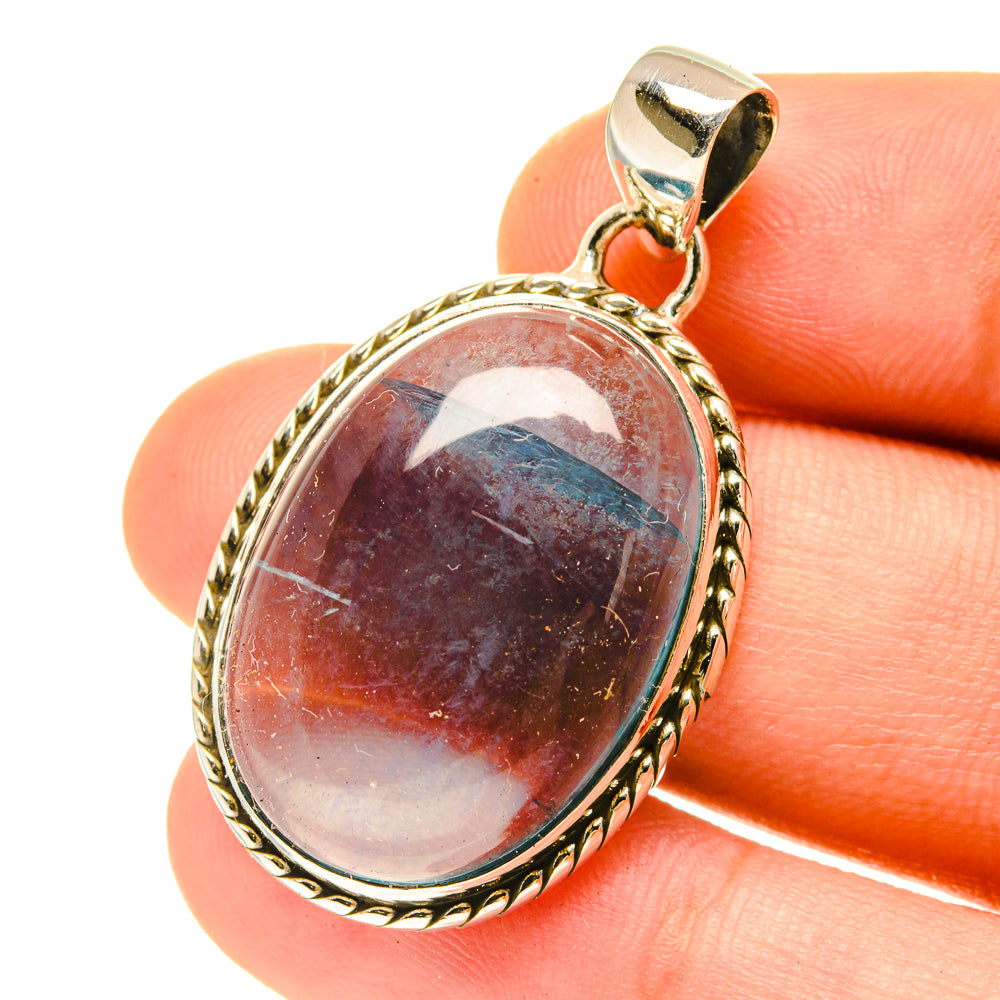 Blue Fluorite Pendants handcrafted by Anasilvercos - PD3386