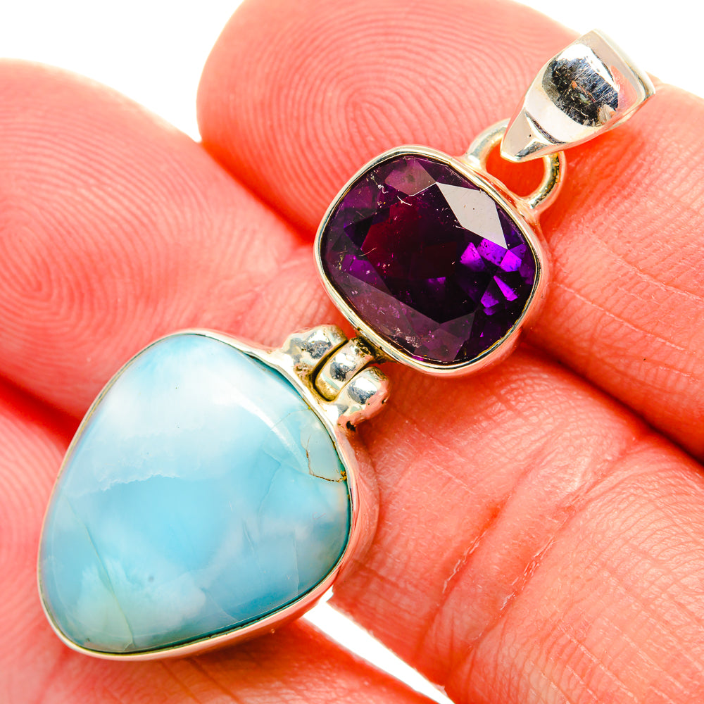 Larimar Pendants handcrafted by Anasilvercos - PD33862