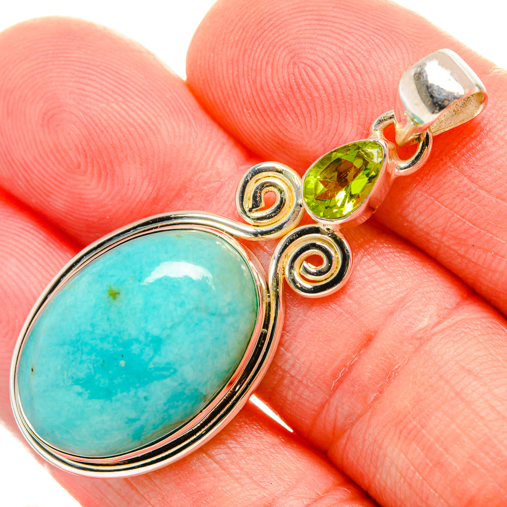 Amazonite Pendants handcrafted by Anasilvercos - PD33868