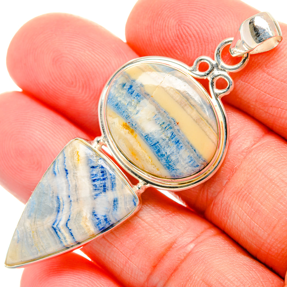 Blue Scheelite Pendants handcrafted by Anasilvercos - PD33880