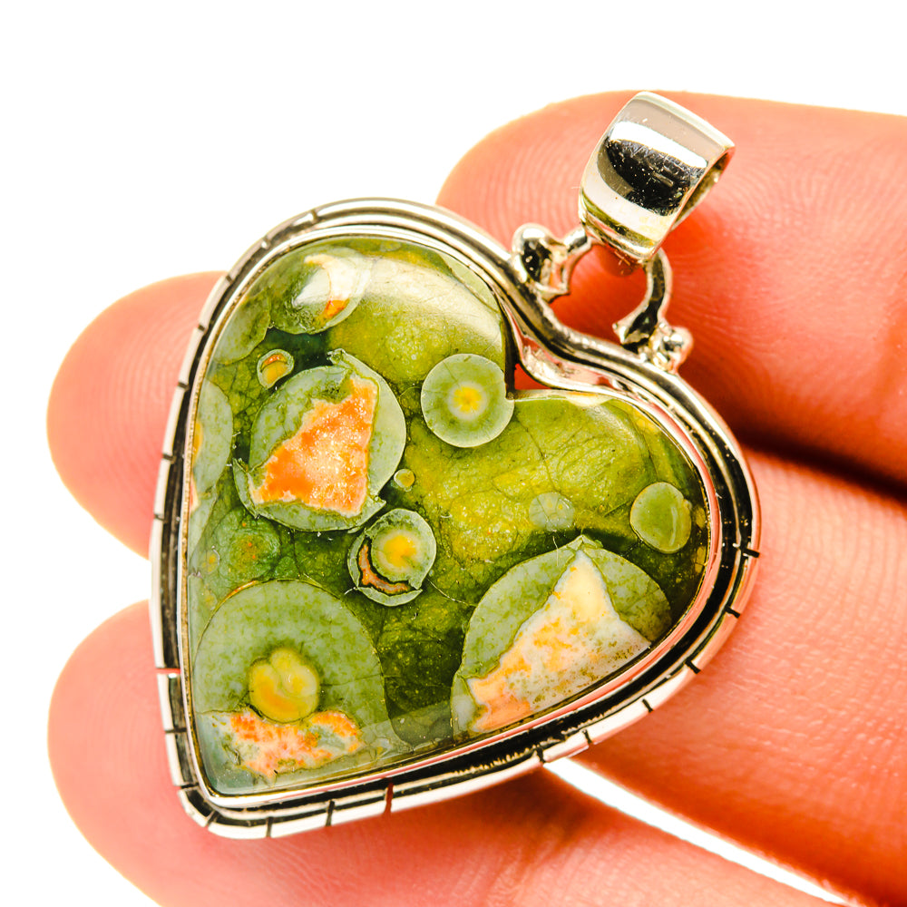 Rainforest Jasper Pendants handcrafted by Anasilvercos - PD3390