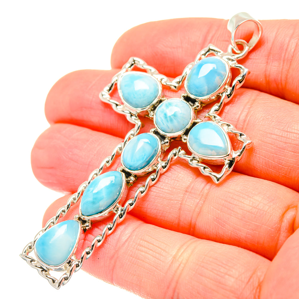Larimar Pendants handcrafted by Anasilvercos - PD33947