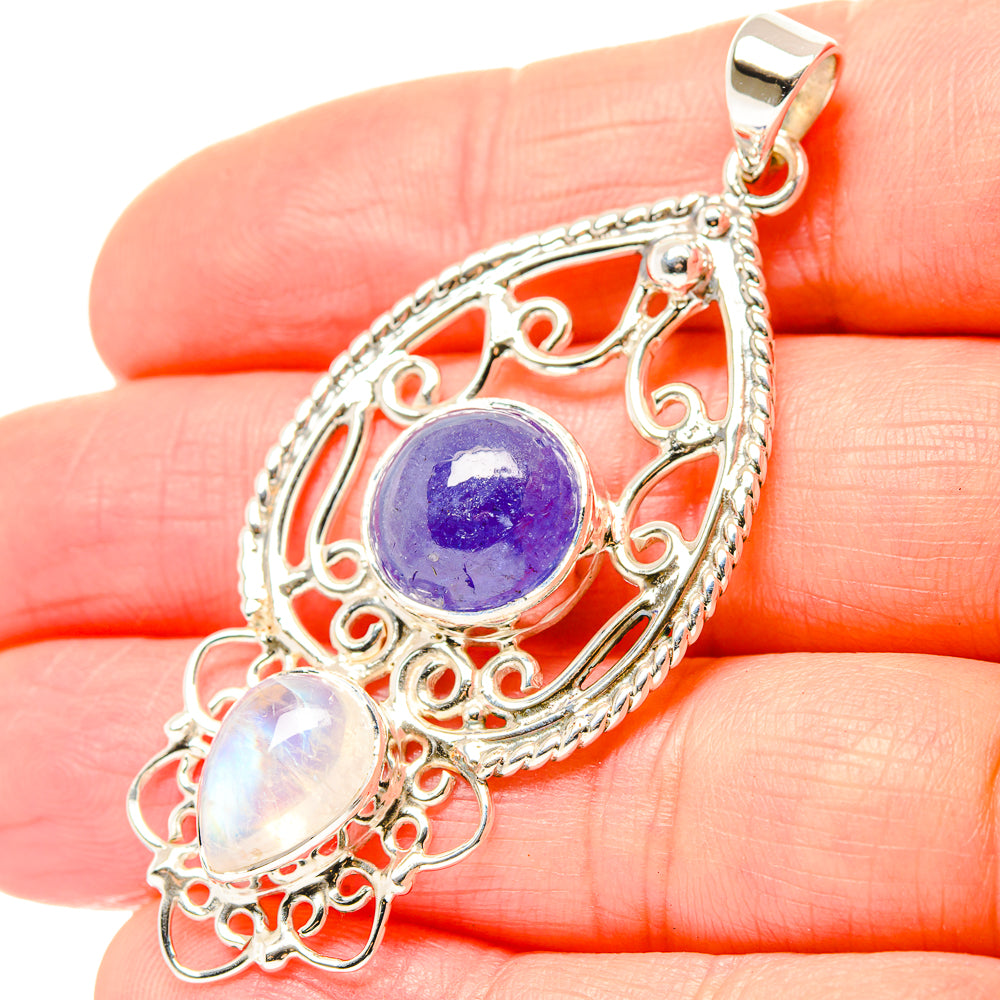 Tanzanite Pendants handcrafted by Anasilvercos - PD33952