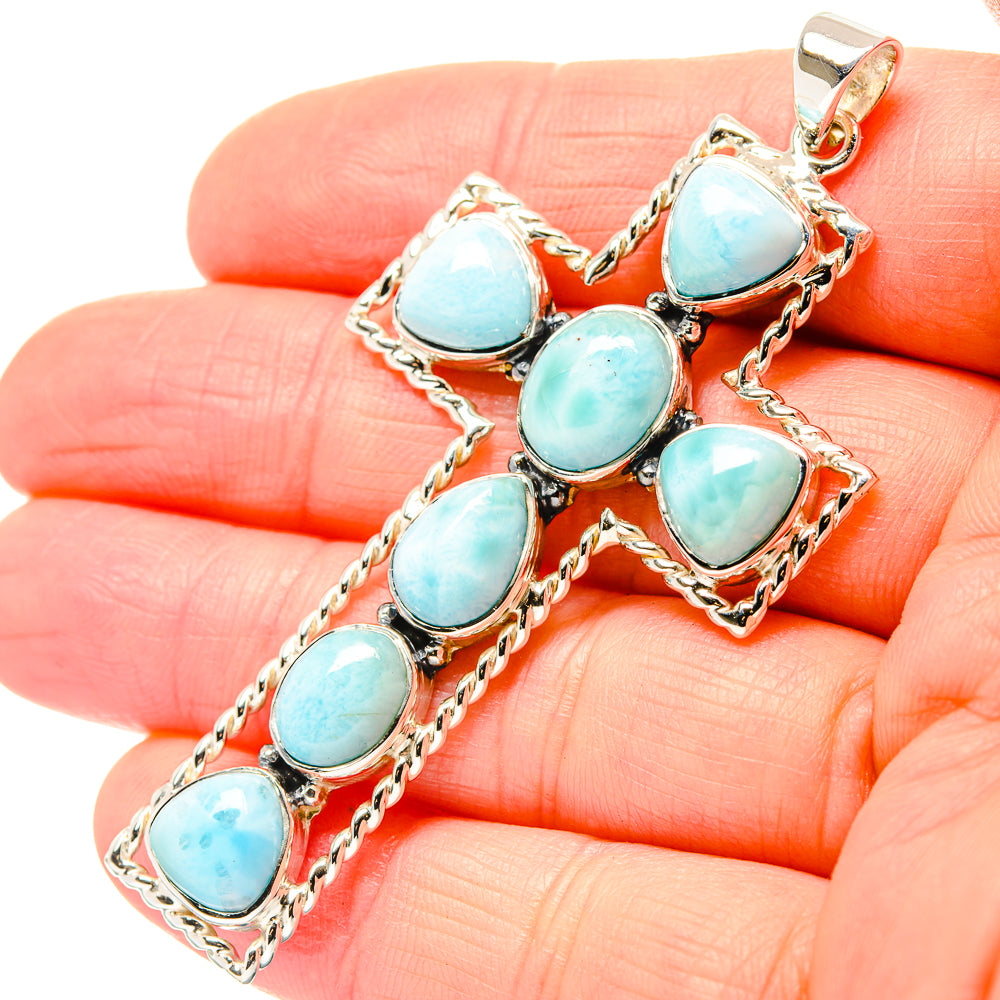 Larimar Pendants handcrafted by Anasilvercos - PD33958