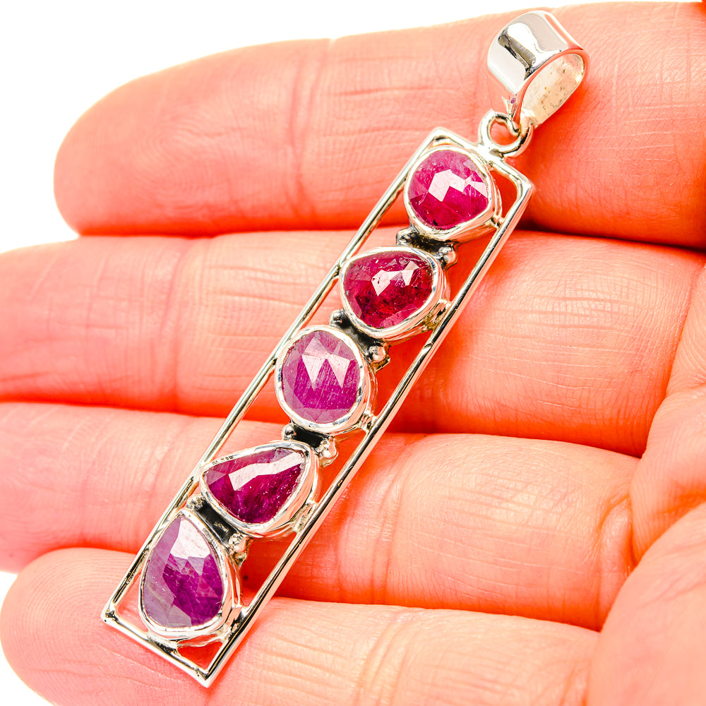 Pink Tourmaline Pendants handcrafted by Anasilvercos - PD33959