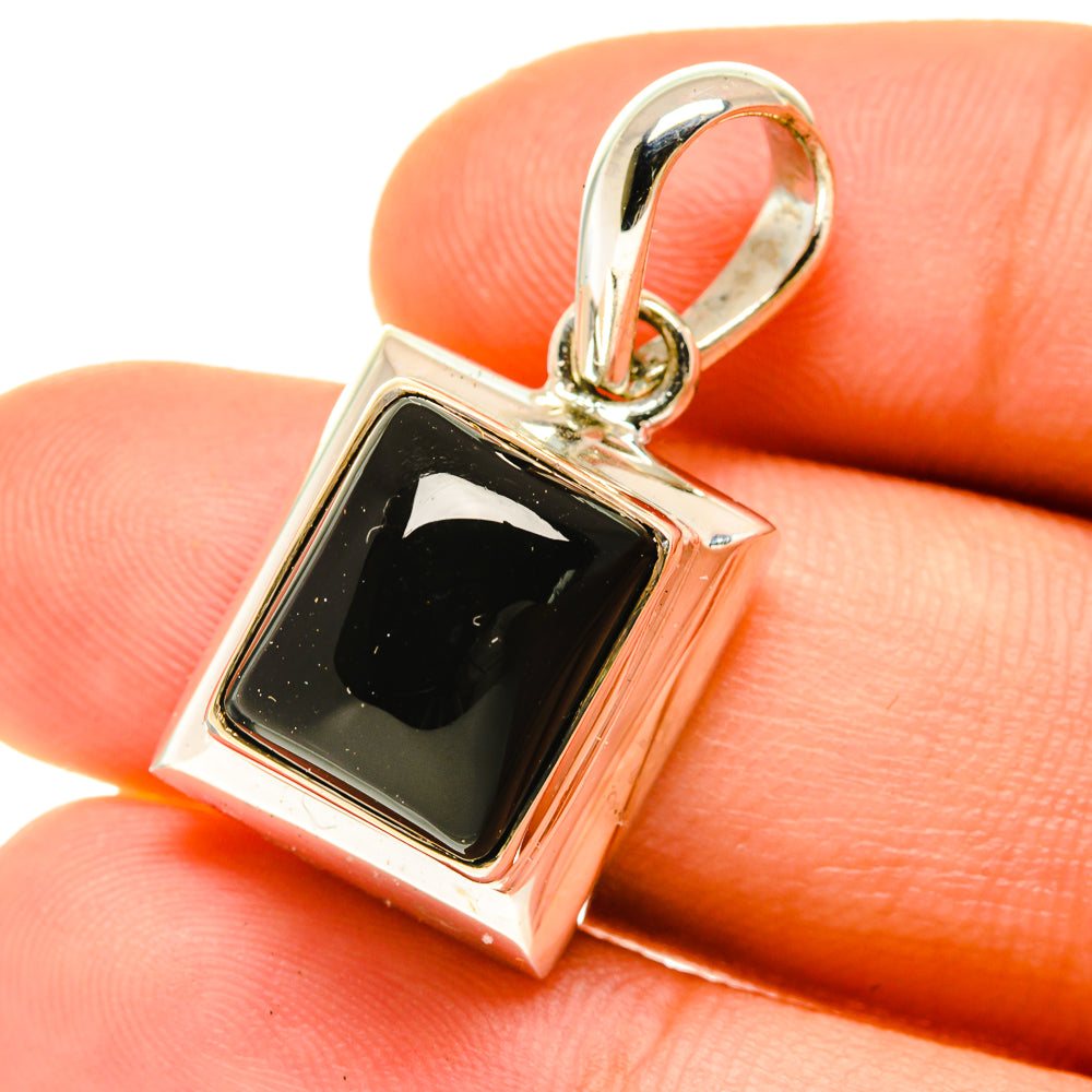Black Onyx Pendants handcrafted by Anasilvercos - PD3396