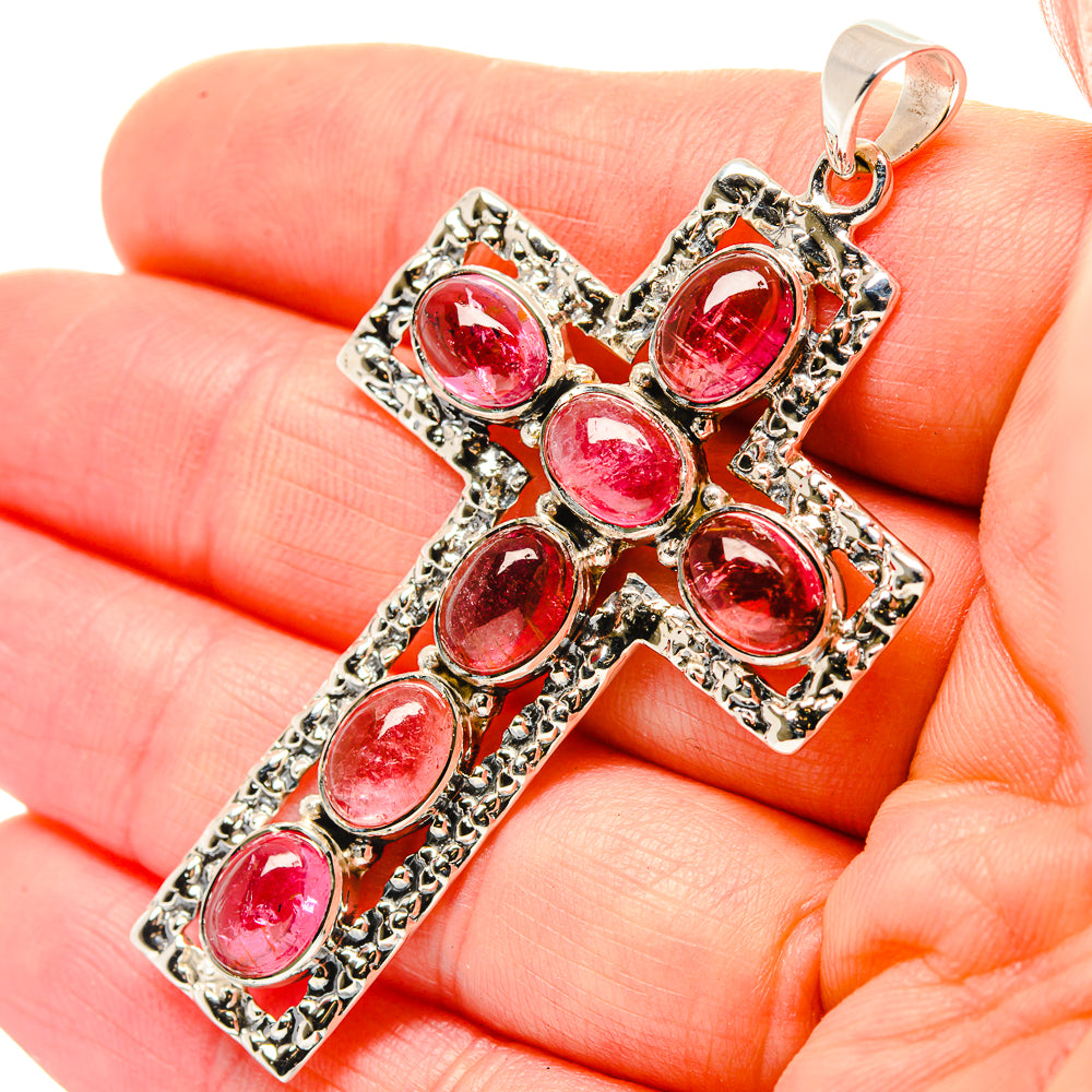 Pink Tourmaline Pendants handcrafted by Anasilvercos - PD33965