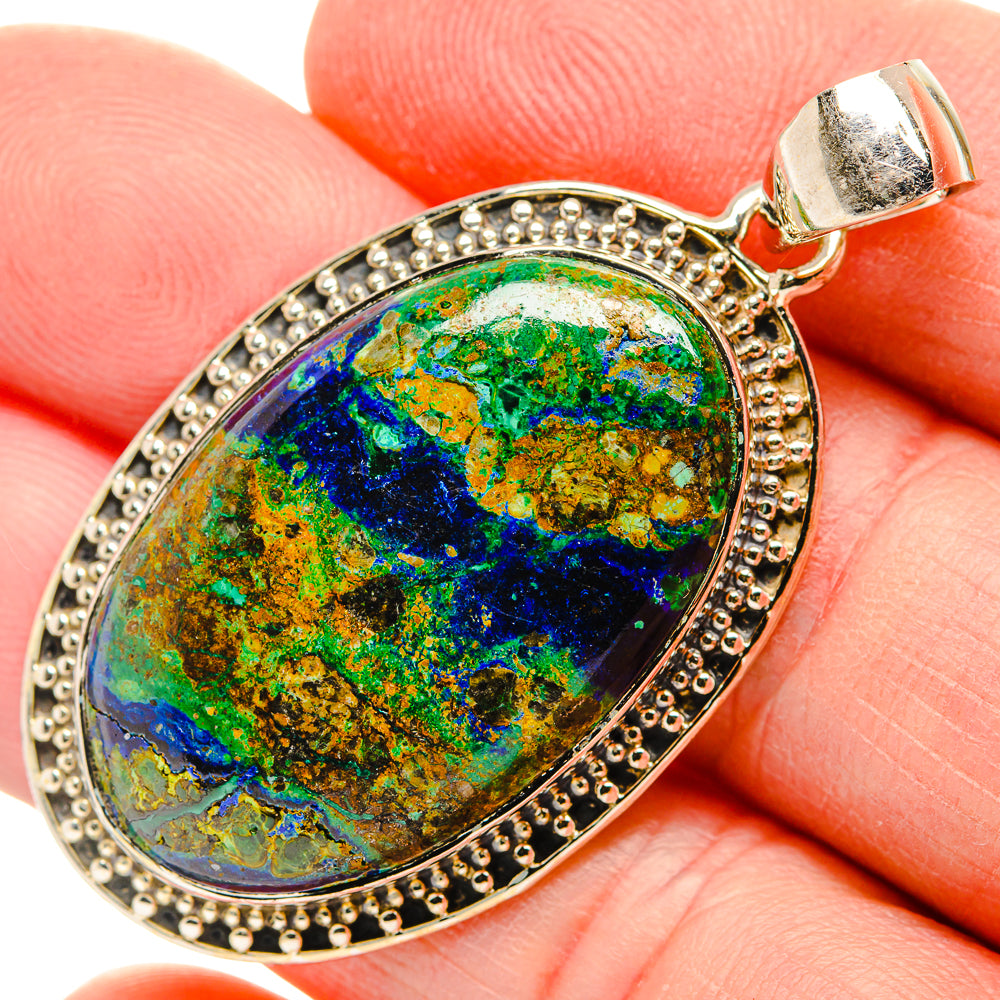 Azurite Pendants handcrafted by Anasilvercos - PD33975