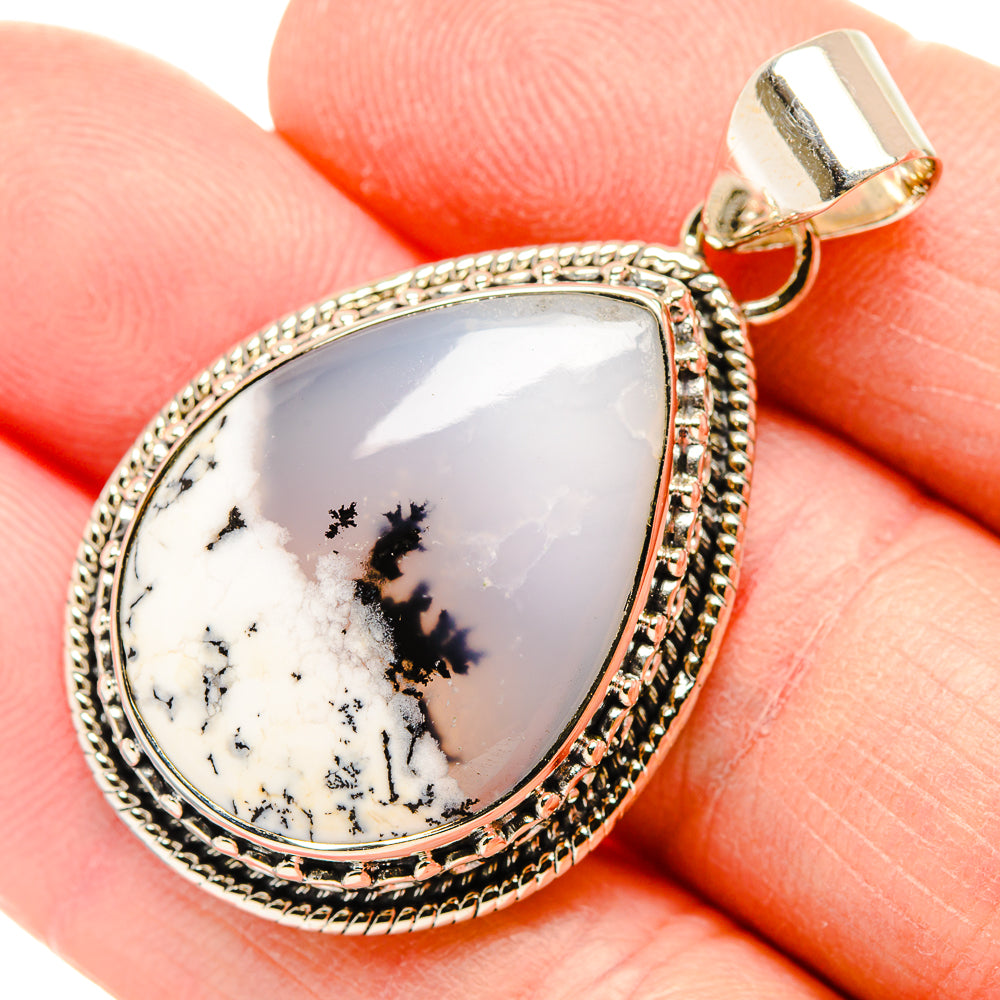 Dendritic Opal Pendants handcrafted by Anasilvercos - PD33994