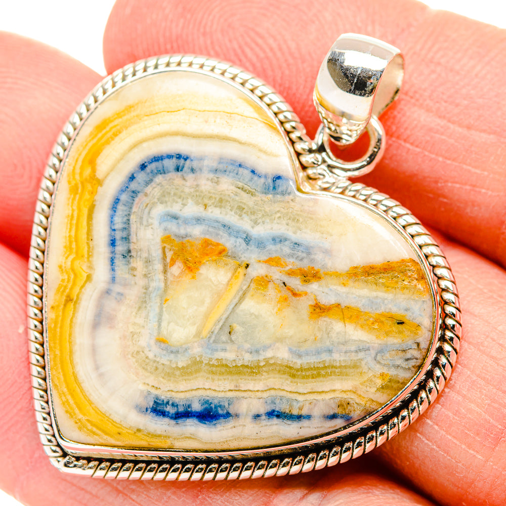 Blue Scheelite Pendants handcrafted by Anasilvercos - PD33998