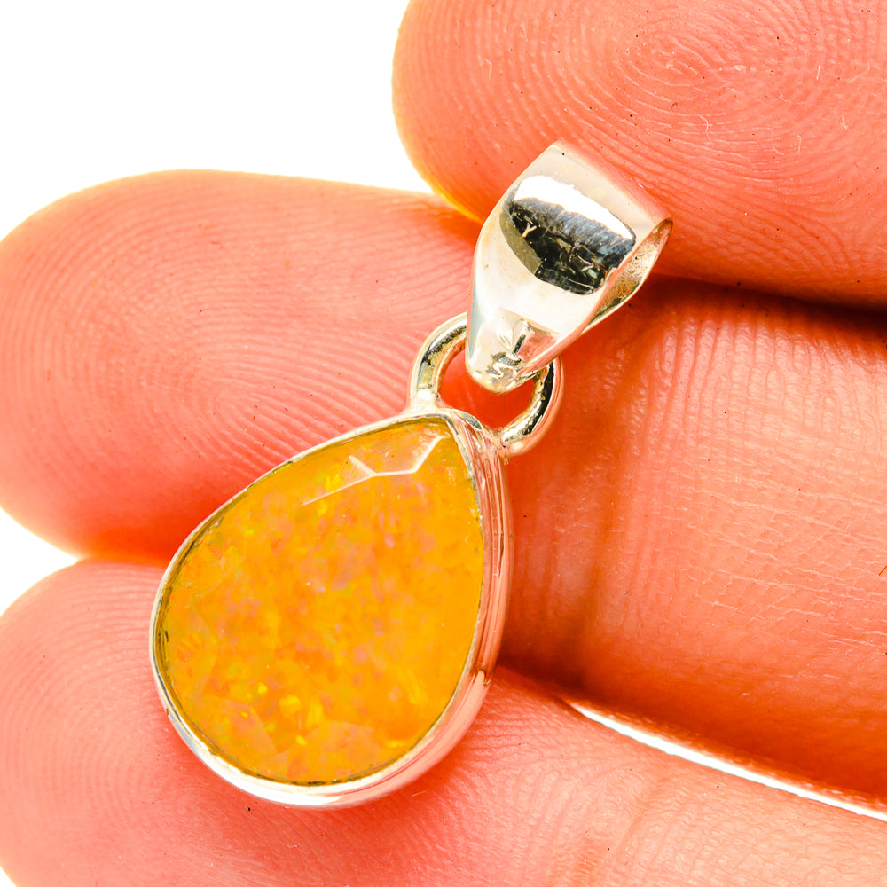 Ethiopian Opal Pendants handcrafted by Anasilvercos - PD3402