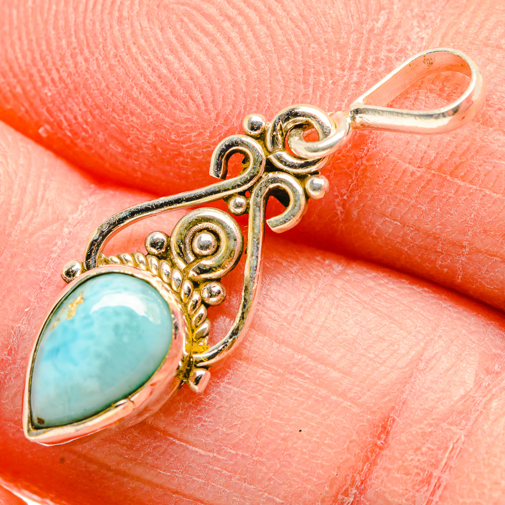 Larimar Pendants handcrafted by Anasilvercos - PD34027