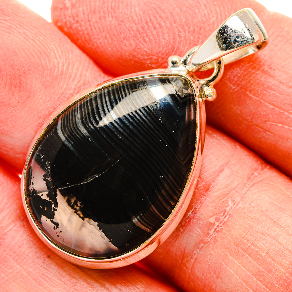 Psilomelane Pendants handcrafted by Anasilvercos - PD34057