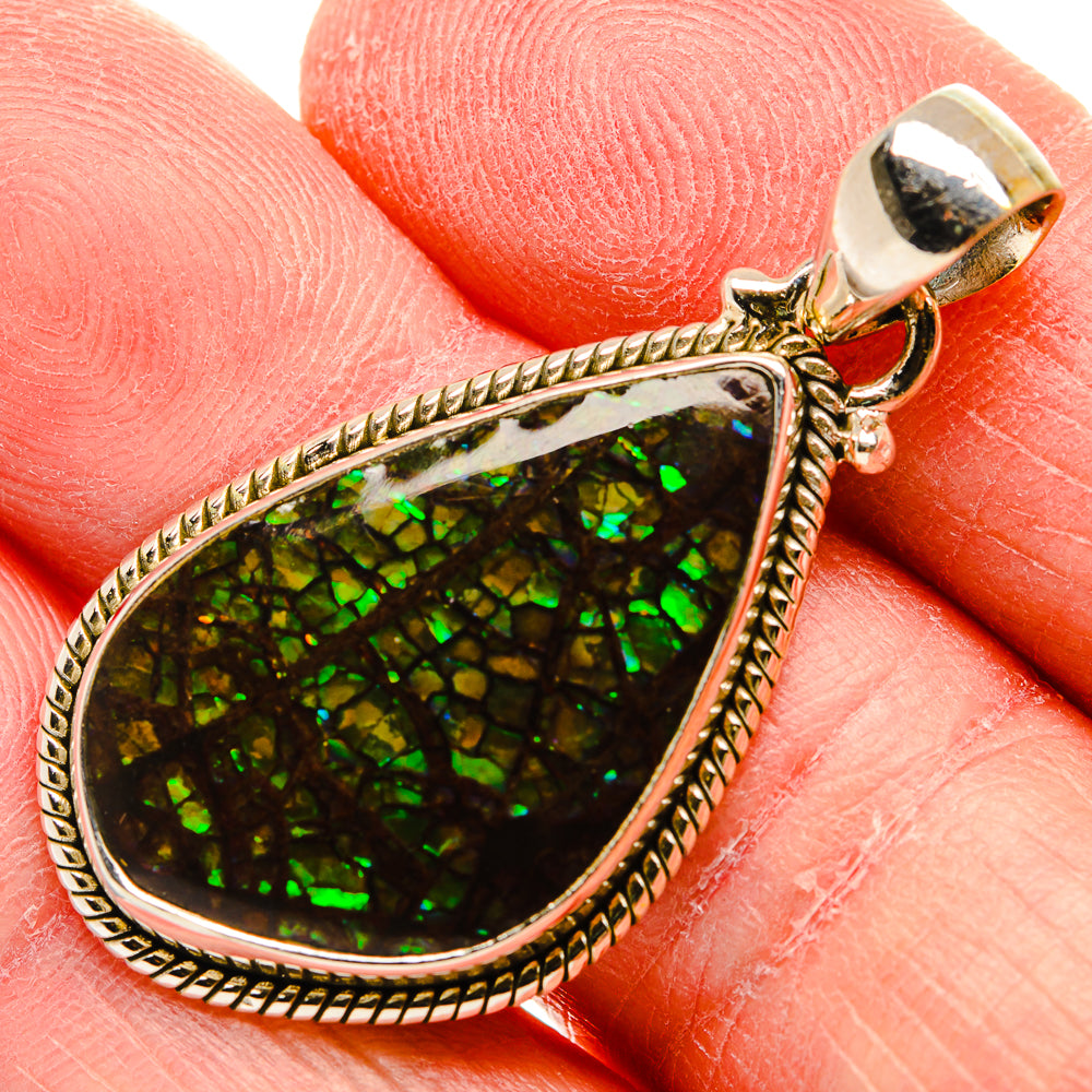 Ammolite Pendants handcrafted by Anasilvercos - PD34069