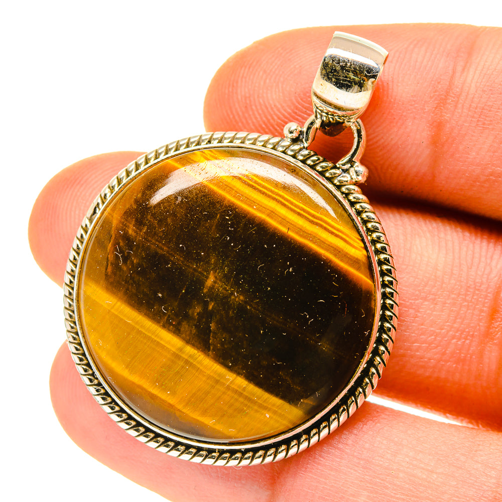 Tiger Eye Pendants handcrafted by Anasilvercos - PD3408