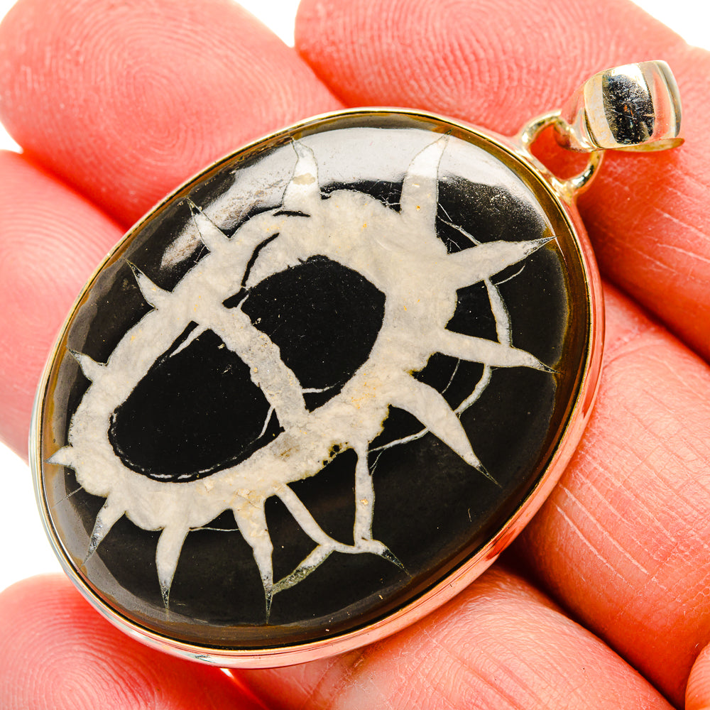 Septarian Geode Pendants handcrafted by Anasilvercos - PD34080