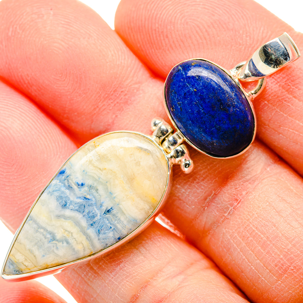 Blue Scheelite Pendants handcrafted by Anasilvercos - PD34095