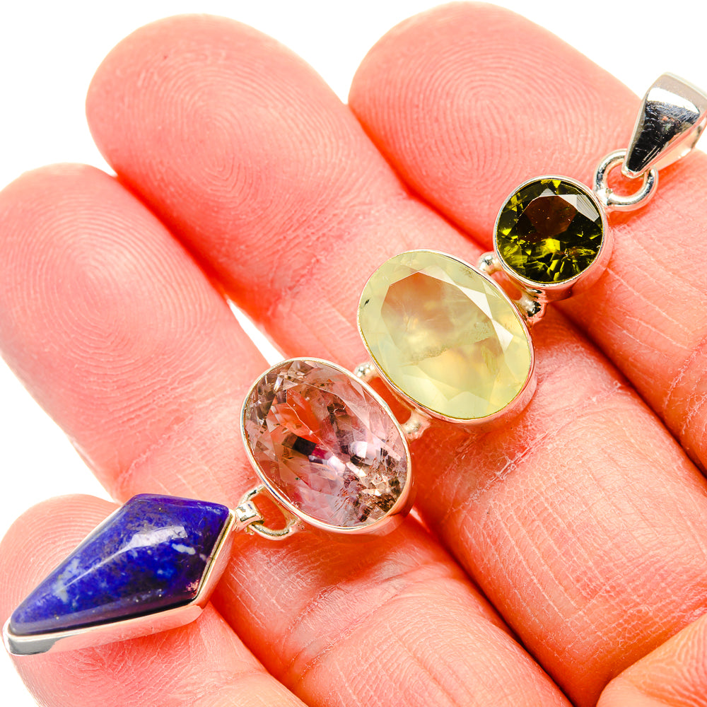 Lapis Lazuli Pendants handcrafted by Anasilvercos - PD34118