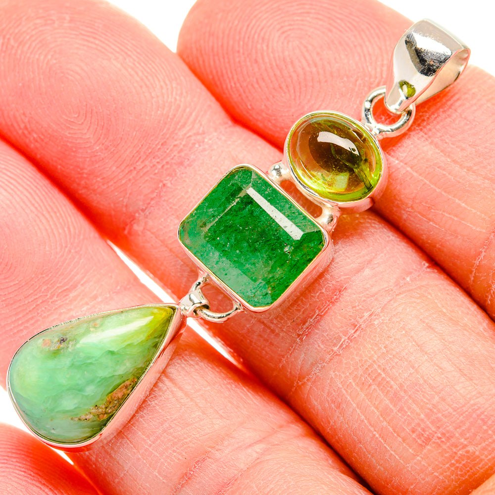 Amazonite Pendants handcrafted by Anasilvercos - PD34119