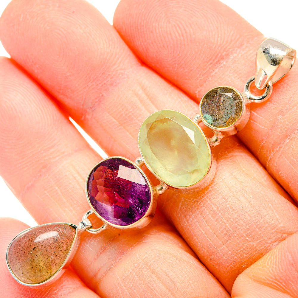 Prehnite Pendants handcrafted by Anasilvercos - PD34123