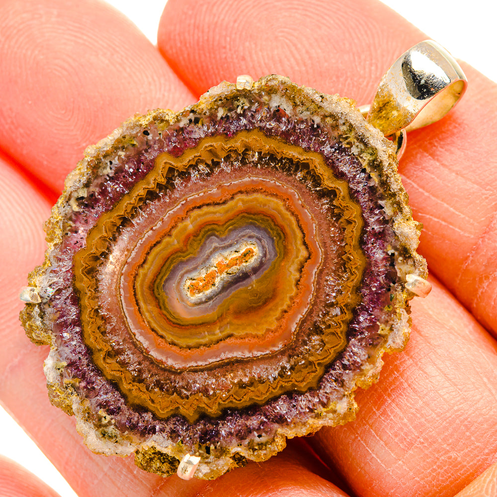 Amethyst Stalactite Pendants handcrafted by Anasilvercos - PD34125