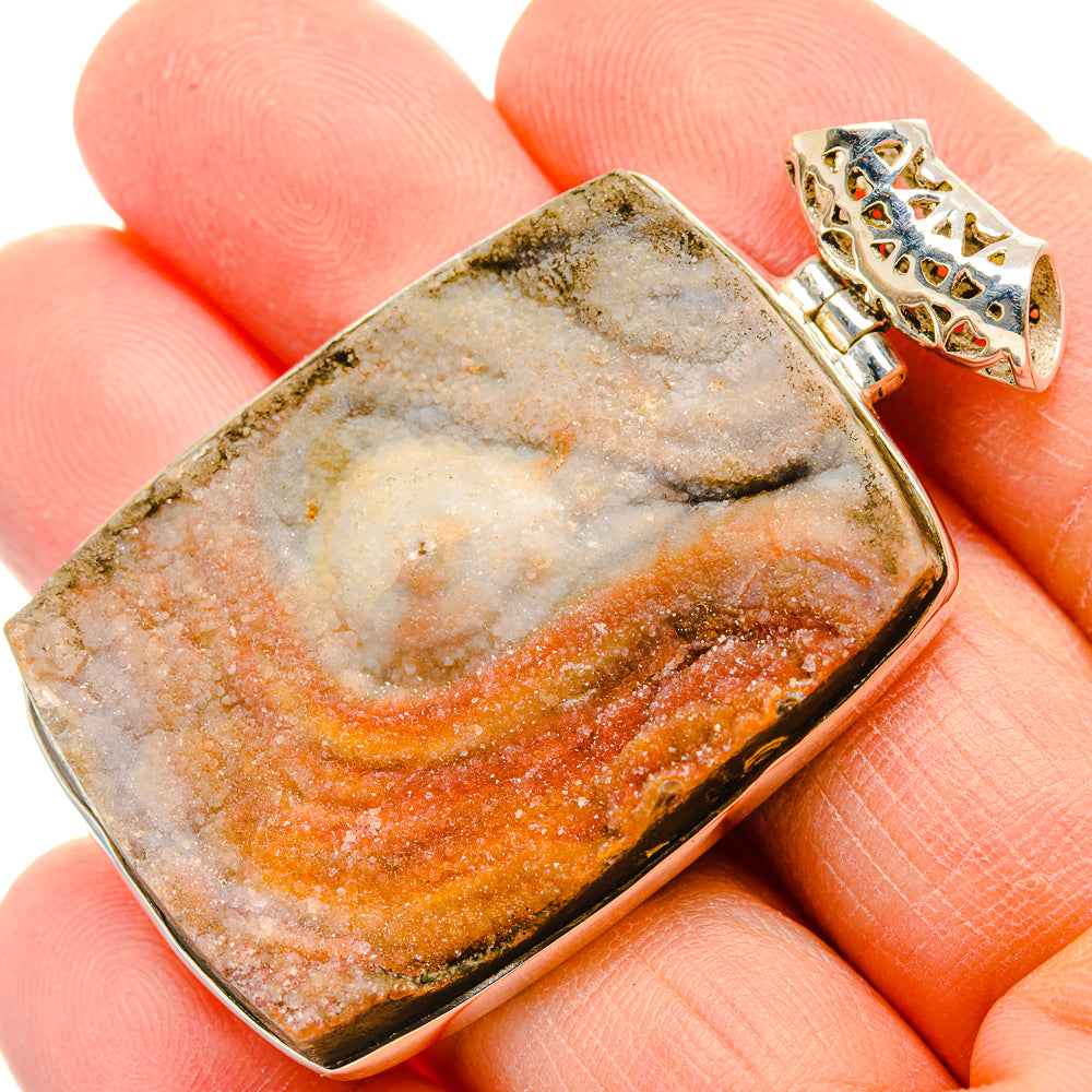 Desert Druzy Pendants handcrafted by Anasilvercos - PD34127