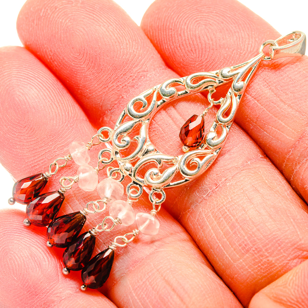 Garnet Pendants handcrafted by Anasilvercos - PD34136