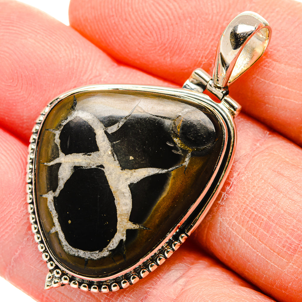 Septarian Geode Pendants handcrafted by Anasilvercos - PD34138
