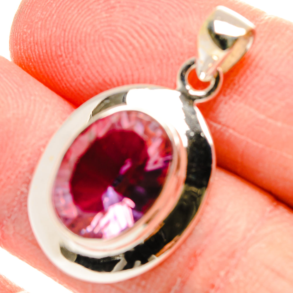 Color Change Alexandrite  (Lab.) Pendants handcrafted by Anasilvercos - PD34148