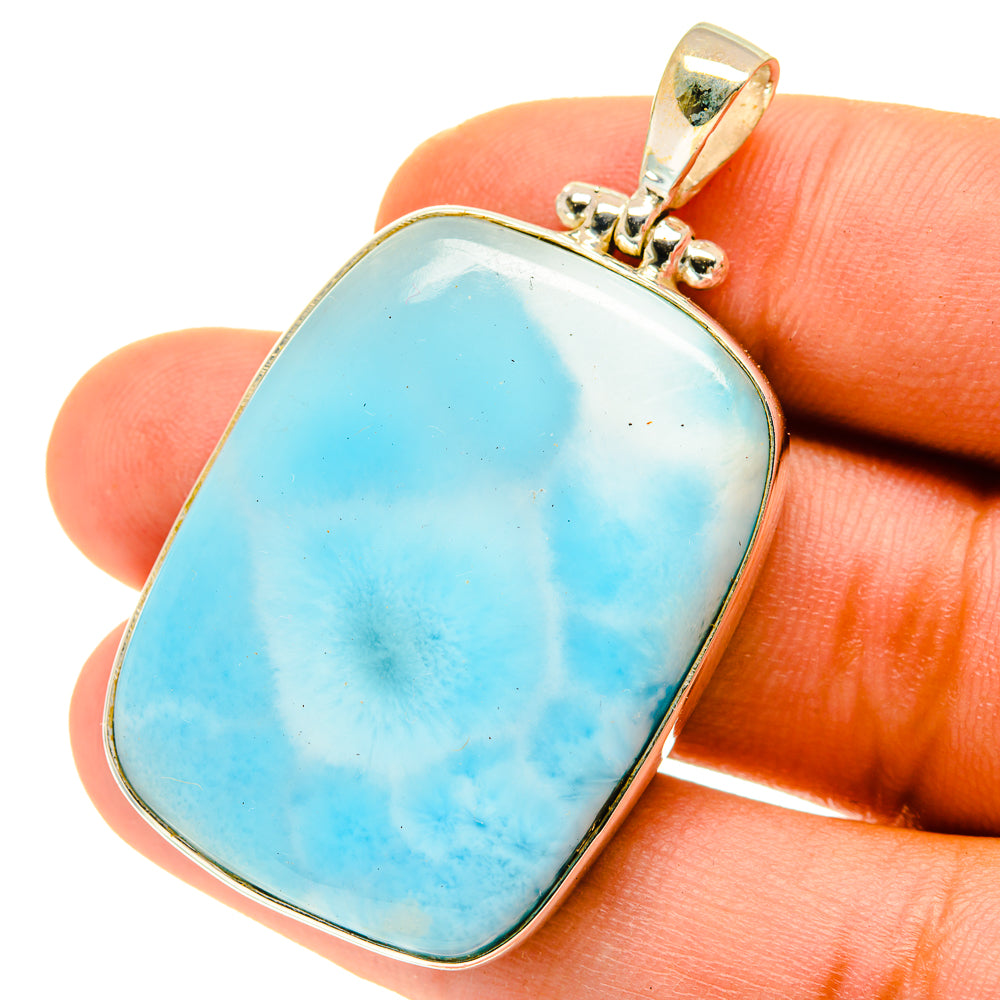 Larimar Pendants handcrafted by Anasilvercos - PD3415