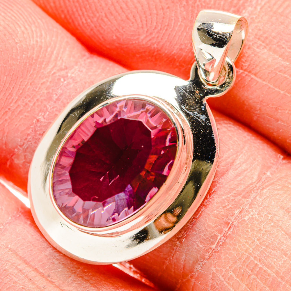Color Change Alexandrite  (Lab.) Pendants handcrafted by Anasilvercos - PD34150