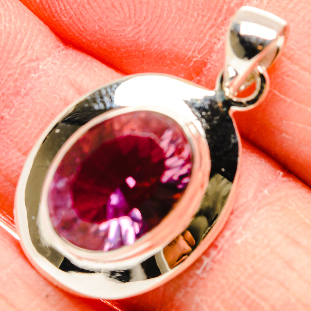 Color Change Alexandrite  (Lab.) Pendants handcrafted by Anasilvercos - PD34152
