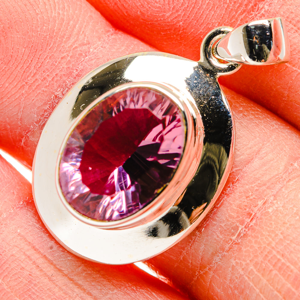 Color Change Alexandrite  (Lab.) Pendants handcrafted by Anasilvercos - PD34154