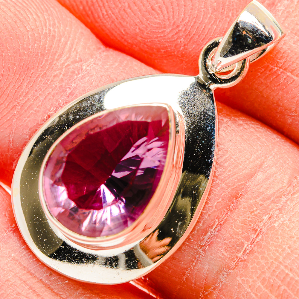 Color Change Alexandrite  (Lab.) Pendants handcrafted by Anasilvercos - PD34155